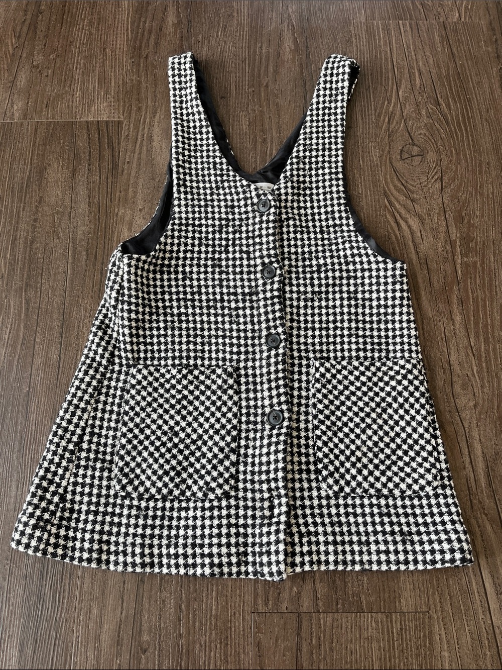 Zara Girl’s Checkered Overall Dress Size 11-12 Years